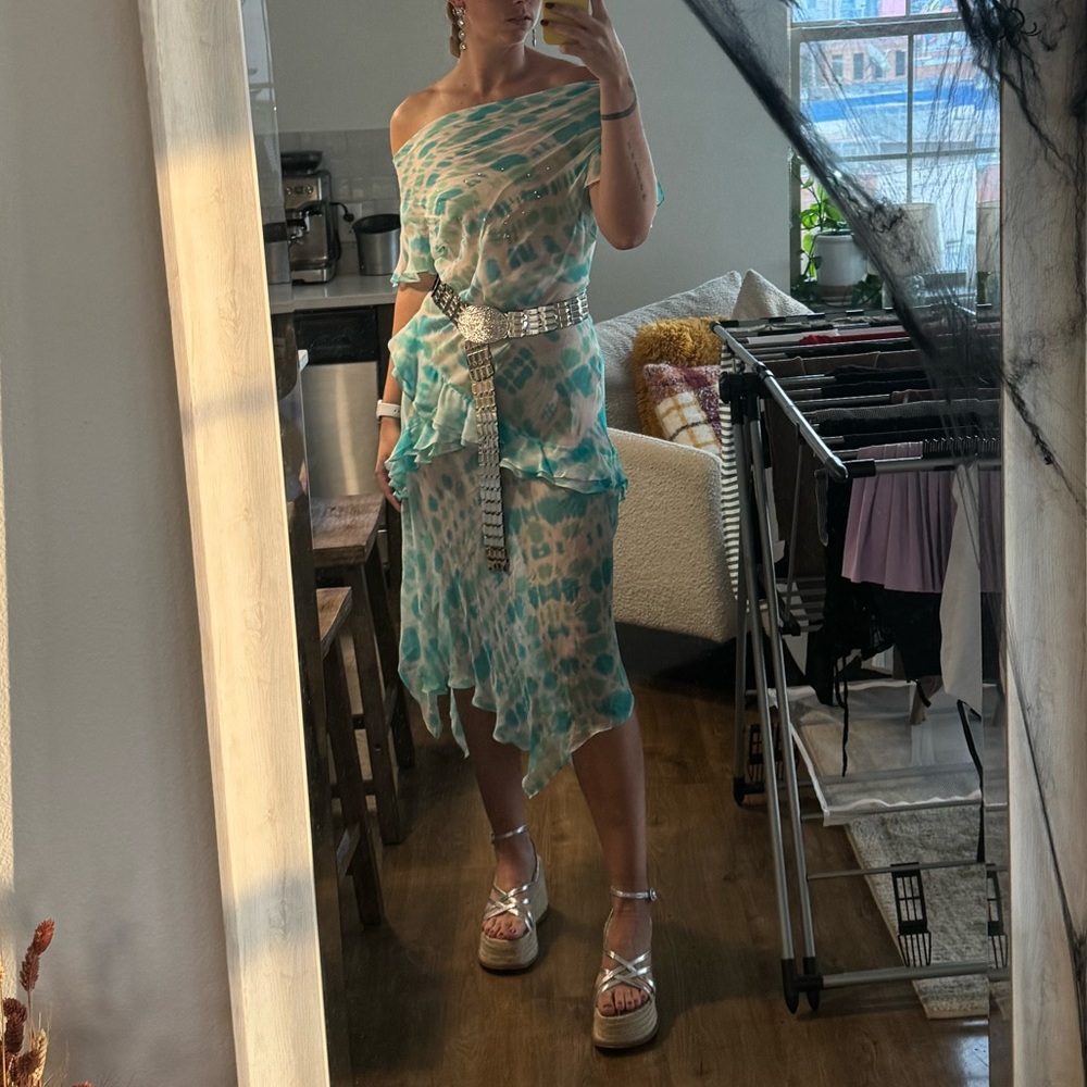 Vintage Robbie bee sheer dress